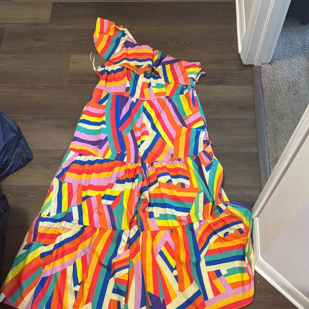 Colorful Striped  Dress